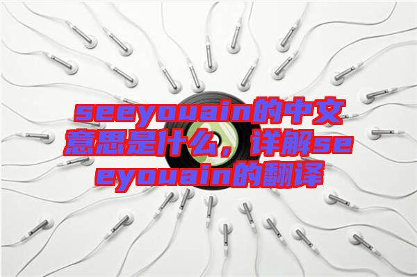 seeyouain的中文意思是什么，詳解seeyouain的翻譯