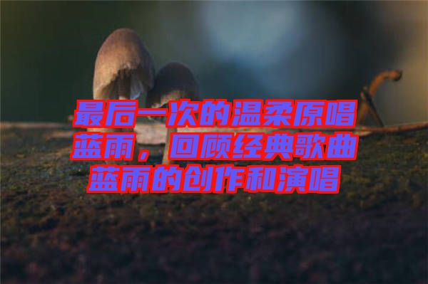 最后一次的溫柔原唱藍(lán)雨，回顧經(jīng)典歌曲藍(lán)雨的創(chuàng)作和演唱