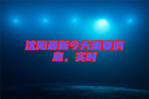 沈陽最新今天重要消息，實(shí)時(shí)