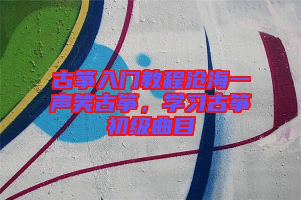 古箏入門教程滄海一聲笑古箏，學(xué)習(xí)古箏初級(jí)曲目