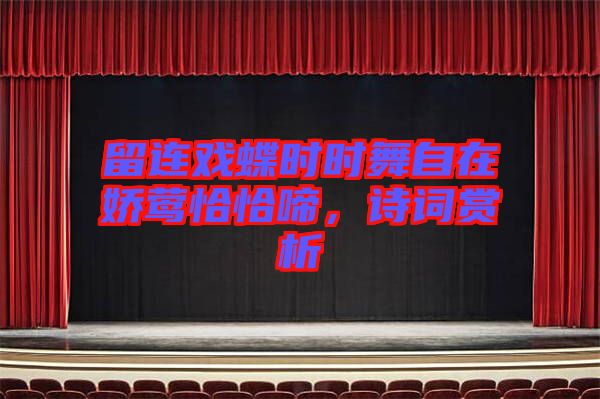 留連戲蝶時(shí)時(shí)舞自在嬌鶯恰恰啼，詩(shī)詞賞析