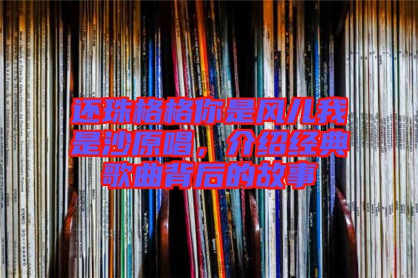 還珠格格你是風兒我是沙原唱，介紹經(jīng)典歌曲背后的故事