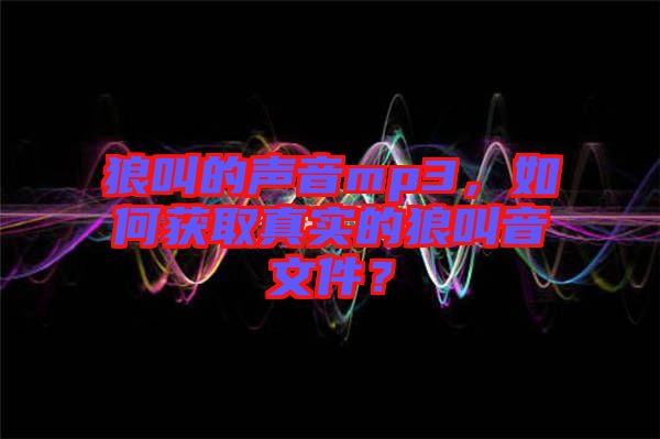 狼叫的聲音mp3，如何獲取真實(shí)的狼叫音文件？