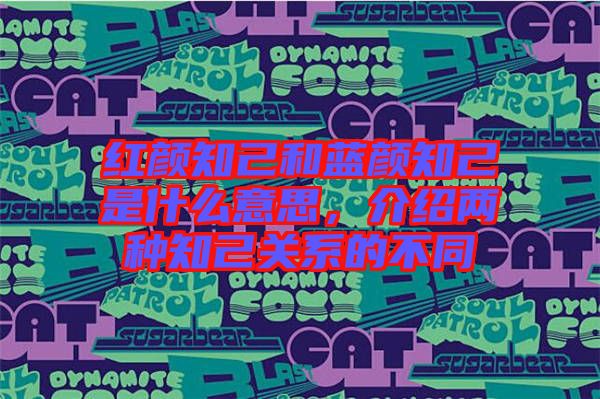 紅顏知己和藍顏知己是什么意思，介紹兩種知己關(guān)系的不同