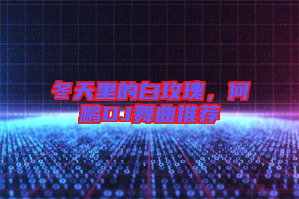 冬天里的白玫瑰，何鵬DJ舞曲推薦