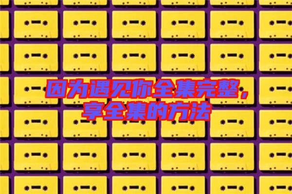 因為遇見你全集完整，享全集的方法