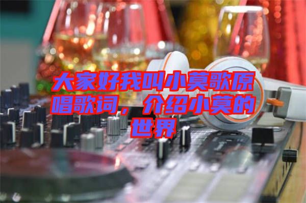 大家好我叫小莫歌原唱歌詞，介紹小莫的世界