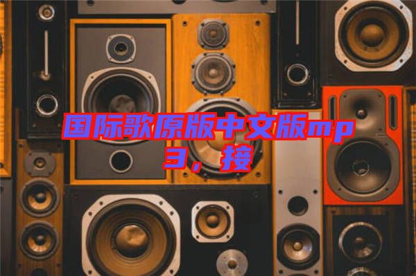 國際歌原版中文版mp3，接