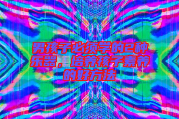 男孩子必須學(xué)的2種樂器，培養(yǎng)孩子素養(yǎng)的好方法