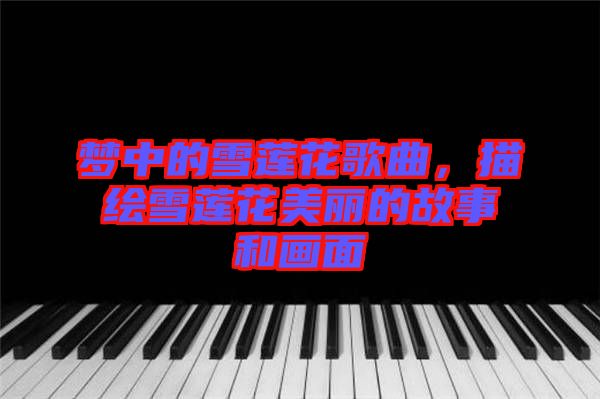 夢中的雪蓮花歌曲，描繪雪蓮花美麗的故事和畫面
