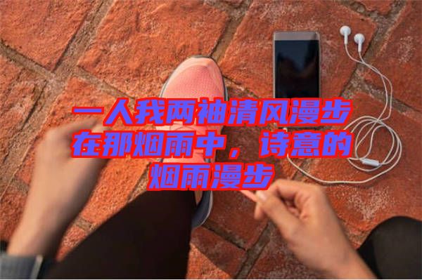 一人我兩袖清風(fēng)漫步在那煙雨中，詩意的煙雨漫步