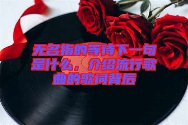 無名指的等待下一句是什么，介紹流行歌曲的歌詞背后