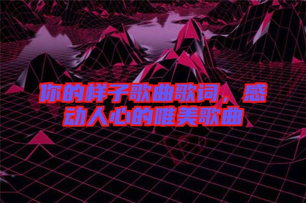 你的樣子歌曲歌詞，感動人心的唯美歌曲
