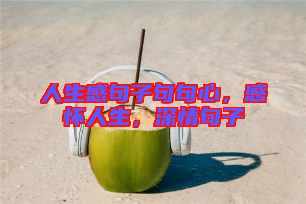 人生感句子句句心，感懷人生，深情句子