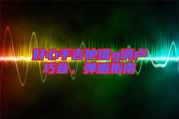 好心手吉他譜g調(diào)盧巧音，彈唱指南