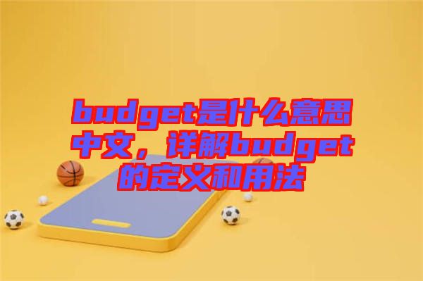budget是什么意思中文，詳解budget的定義和用法