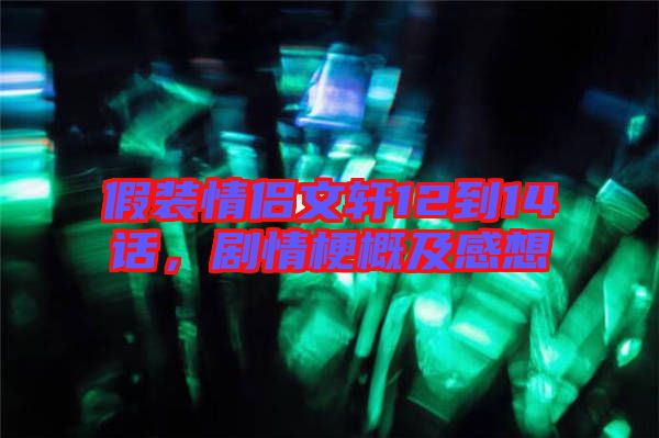 假裝情侶文軒12到14話，劇情梗概及感想