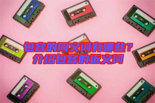 包容的同義詞有哪些？介紹包容的近義詞