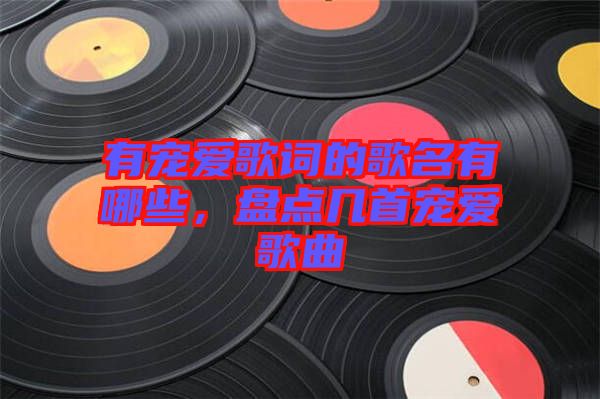 有寵愛(ài)歌詞的歌名有哪些，盤點(diǎn)幾首寵愛(ài)歌曲