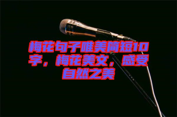 梅花句子唯美簡短10字，梅花美文，感受自然之美