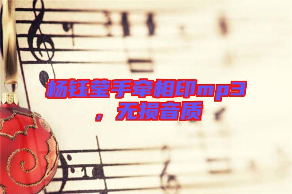 楊鈺瑩手牽相印mp3，無(wú)損音質(zhì)