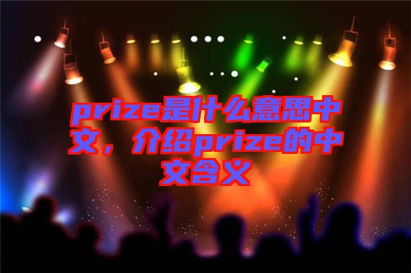 prize是什么意思中文，介紹prize的中文含義