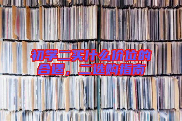 初學二買什么價位的合適，二選購指南