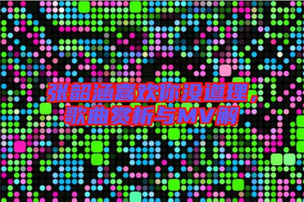 張韶涵喜歡你沒(méi)道理，歌曲賞析與MV解