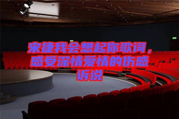 宋捷我會(huì)想起你歌詞，感受深情愛(ài)情的傷感訴說(shuō)