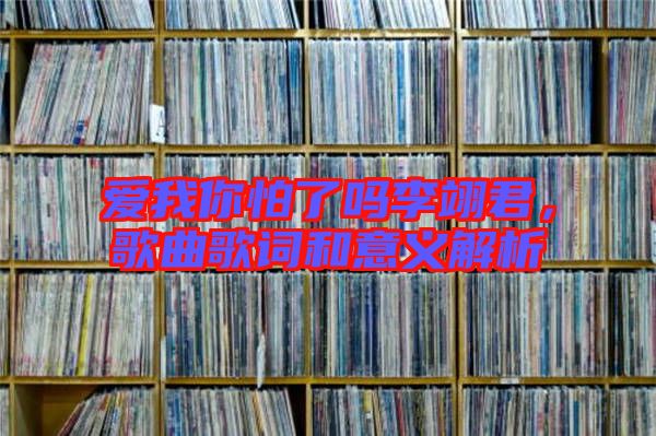 愛我你怕了嗎李翊君，歌曲歌詞和意義解析