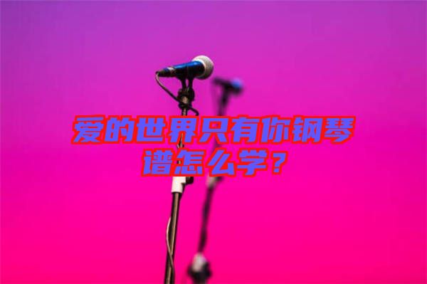 愛的世界只有你鋼琴譜怎么學(xué)？