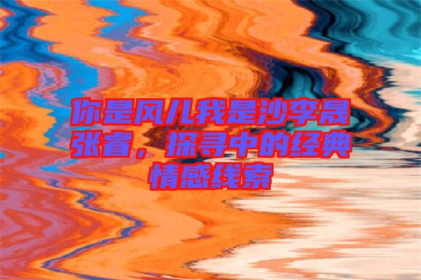 你是風(fēng)兒我是沙李晟張睿，探尋中的經(jīng)典情感線索