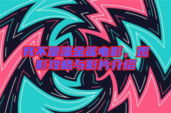 我不是潘金蓮電影，觀影攻略與影片介紹