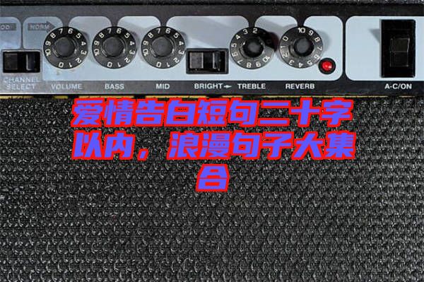 愛情告白短句二十字以內(nèi)，浪漫句子大集合