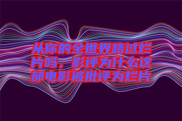 從你的全世界路過爛片嗎，影評為什么這部電影被批評為爛片