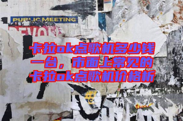 卡拉ok點歌機多少錢一臺，市面上常見的卡拉ok點歌機價格析
