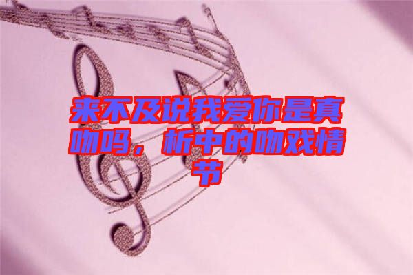 來不及說我愛你是真吻嗎，析中的吻戲情節(jié)