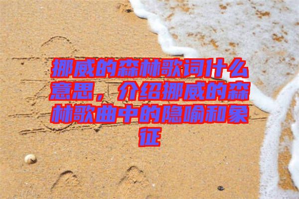 挪威的森林歌詞什么意思，介紹挪威的森林歌曲中的隱喻和象征