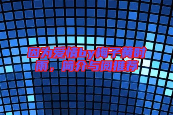 因?yàn)閻?ài)情by梅子黃時(shí)雨，簡(jiǎn)介與閱推薦