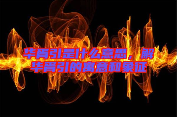 華胥引是什么意思，解華胥引的寓意和象征