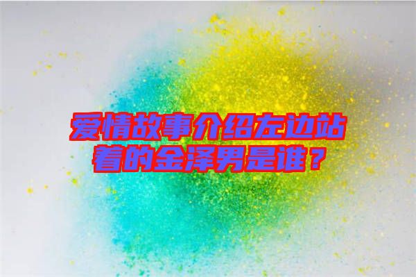 愛情故事介紹左邊站著的金澤男是誰？