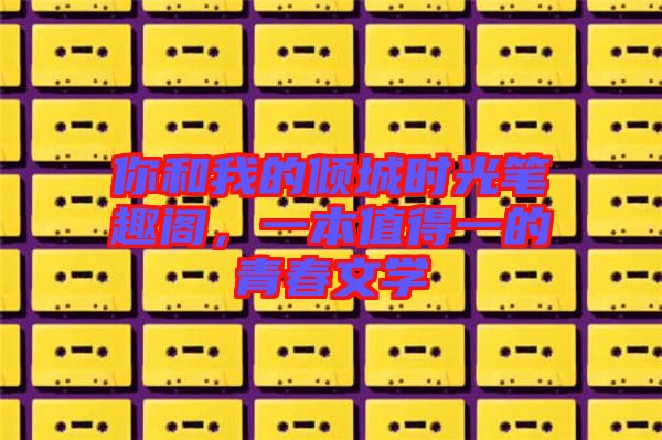 你和我的傾城時光筆趣閣，一本值得一的青春文學(xué)