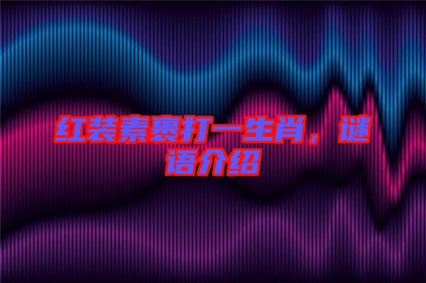 紅裝素裹打一生肖，謎語(yǔ)介紹