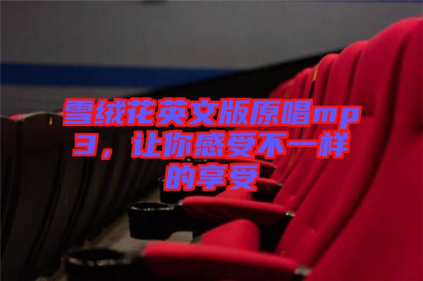雪絨花英文版原唱mp3，讓你感受不一樣的享受