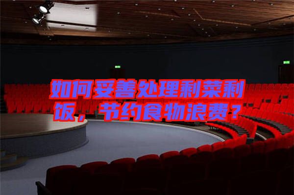 如何妥善處理剩菜剩飯，節(jié)約食物浪費(fèi)？