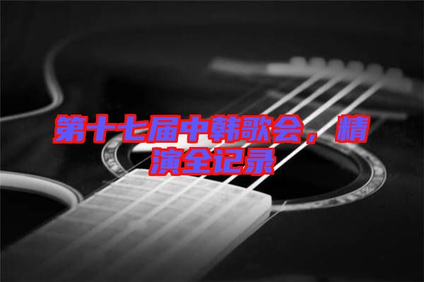 第十七屆中韓歌會，精演全記錄
