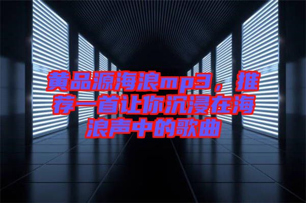 黃品源海浪mp3，推薦一首讓你沉浸在海浪聲中的歌曲