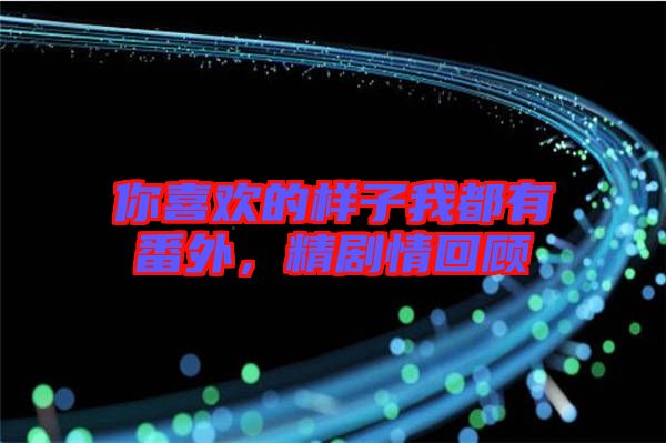 你喜歡的樣子我都有番外，精劇情回顧