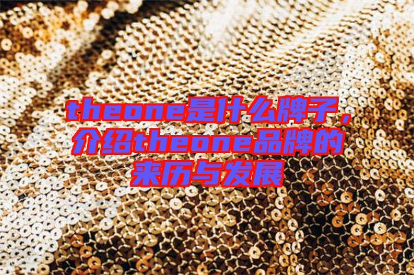 theone是什么牌子，介紹theone品牌的來(lái)歷與發(fā)展