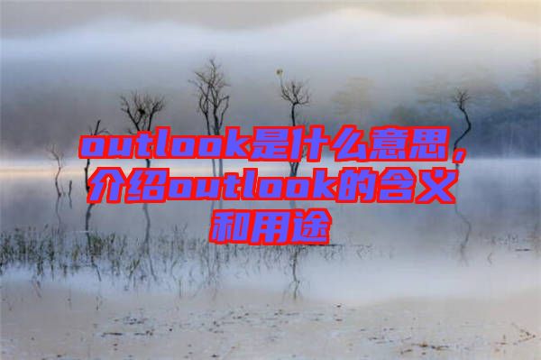 outlook是什么意思，介紹outlook的含義和用途